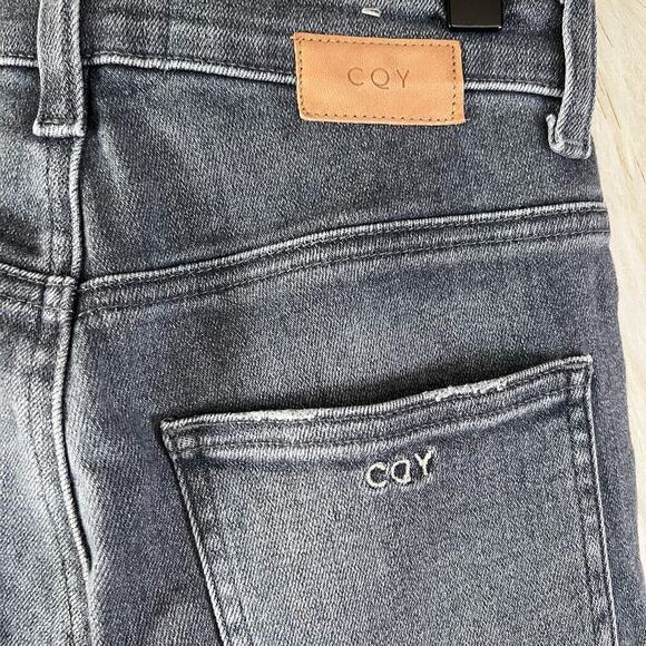 CQY Palme Gray High Rise Skinny Denim Jeans Cotton Blend Stretch Size 24 - Picture 10 of 11